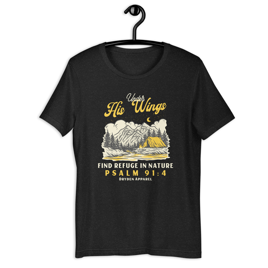 PSALM 91:4 FIND REFUGE IN NATURE UNISEX T-SHIRT
